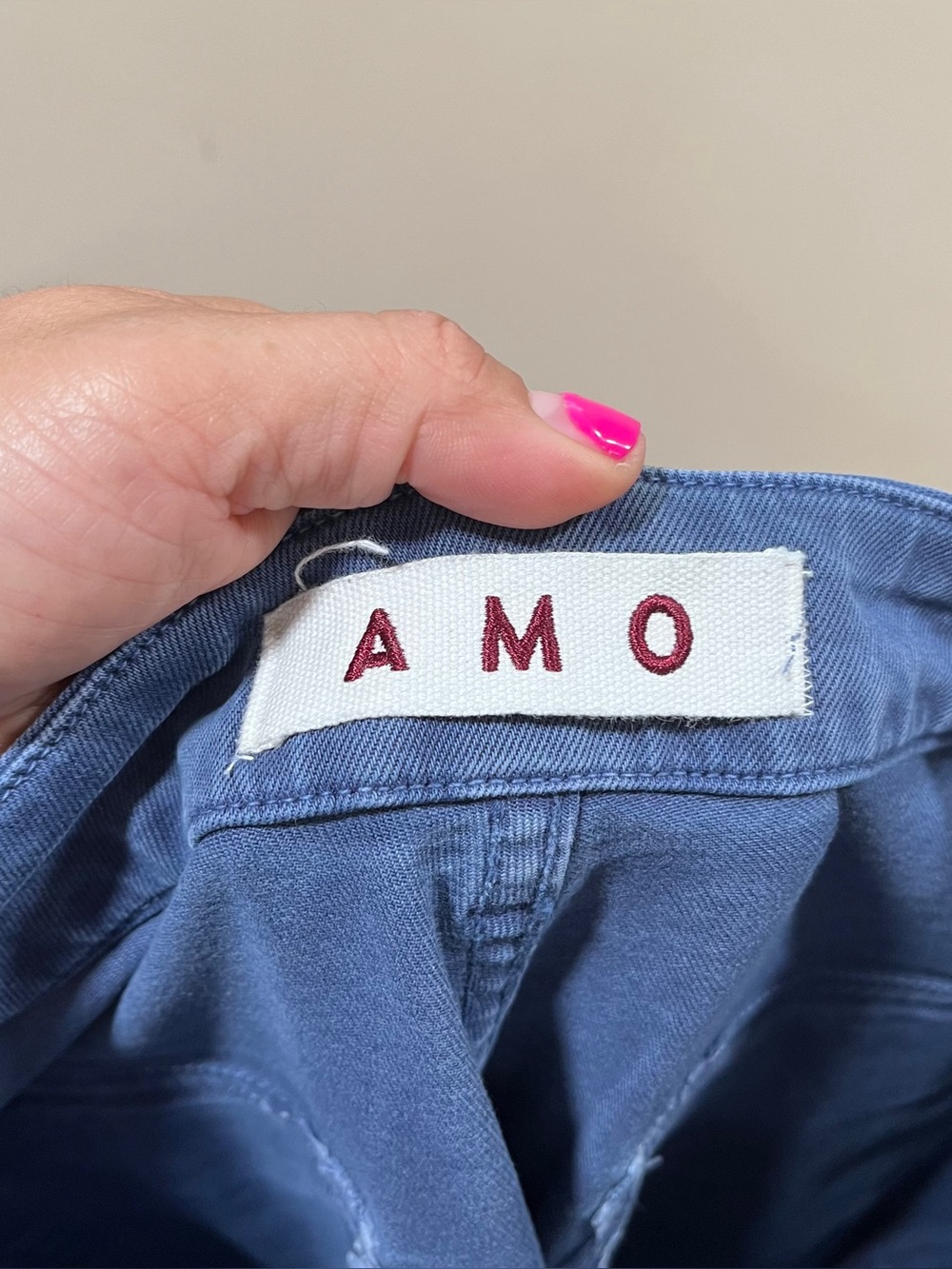 AMO EASY ARMY TROUSER size 29 color deep indigo EUC women’s pants blue - Picture 9 of 12